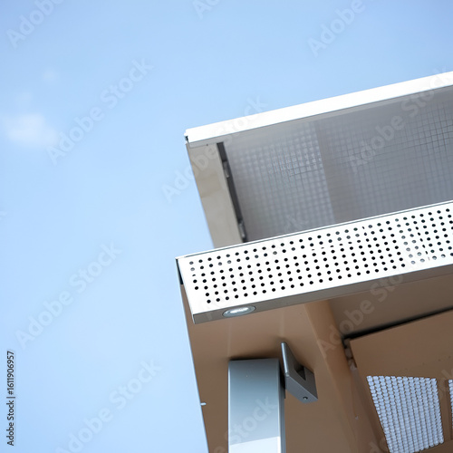 Reinforced perforated metal corner reinforces the roof structure