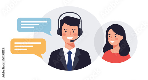 Customer Support Team Friendly Assistance and Communication