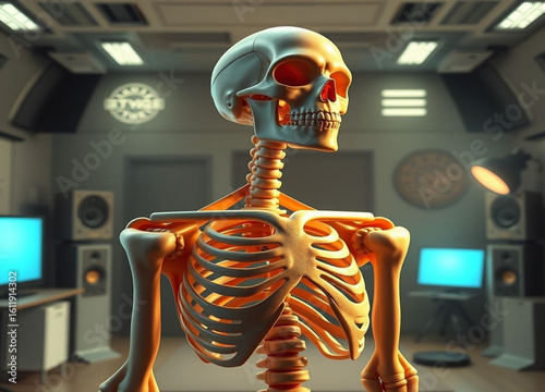 3d rendered illustration of a skeleton