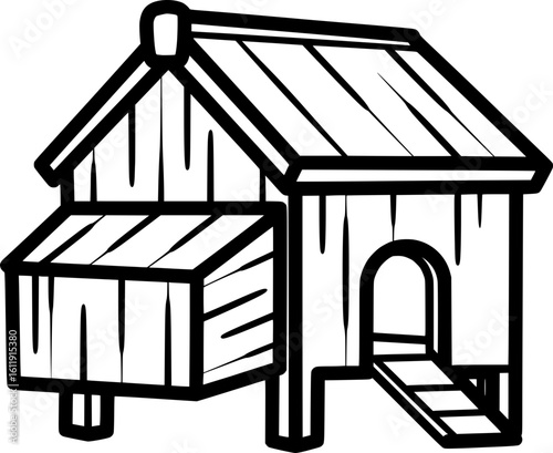 Chicken Coop Poultry House Icon

