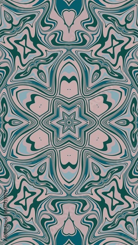 Wallpaper Mural digital art in the form of a kaleidoscope Torontodigital.ca
