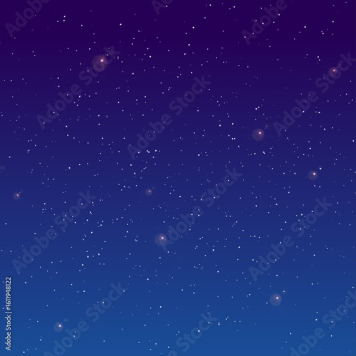 Stars in the sky vector illustration