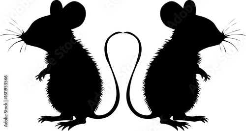 mouse silhouette beautiful new design vector file svg 