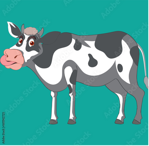 funny cow cartoon