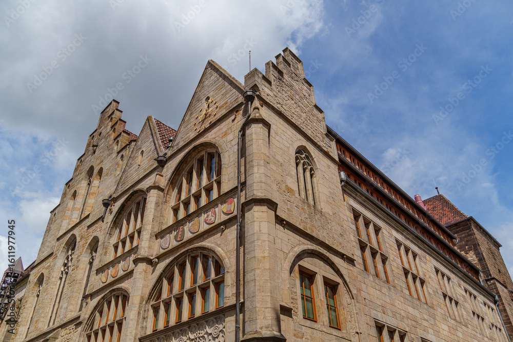 Fototapeta premium Die Altstadt von Hildesheim in Niedersachsen