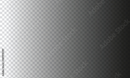 Black transparent gradient vector shadow effect.