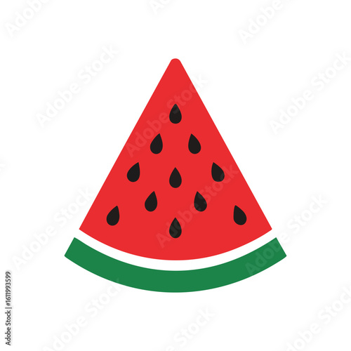 Εκτύπωση καμβά Vibrant Watermelon Slice Emblem
