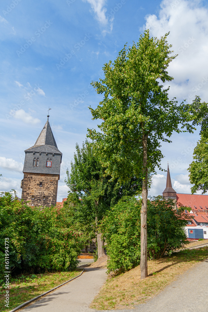 Fototapeta premium Die Altstadt von Hildesheim in Niedersachsen