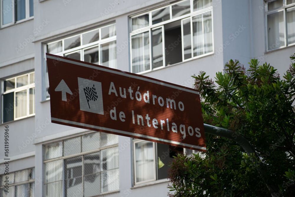 Obraz premium Letrero de autodromo de interlagos