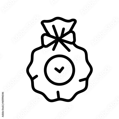Bath salts bomb icon. Vector simple illustration from beauty concept. Bath Bomb Packaging. Sparkling sea salt ball for aromatherapy and relaxation