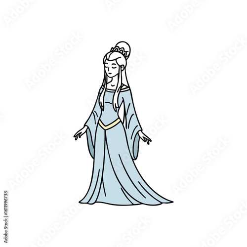 Fotografi Elegant Mystic Queen Character Art