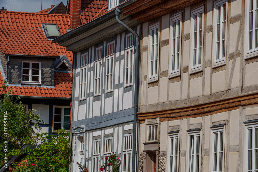 Fototapeta premium Die Altstadt von Hildesheim in Niedersachsen