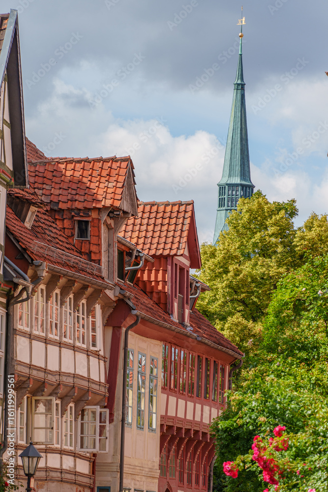 Obraz premium Die Altstadt von Hildesheim in Niedersachsen