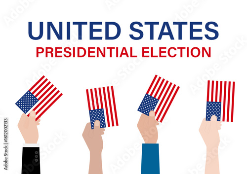 Presidential Election in the USA. Election Concept. Vector Illustration.	