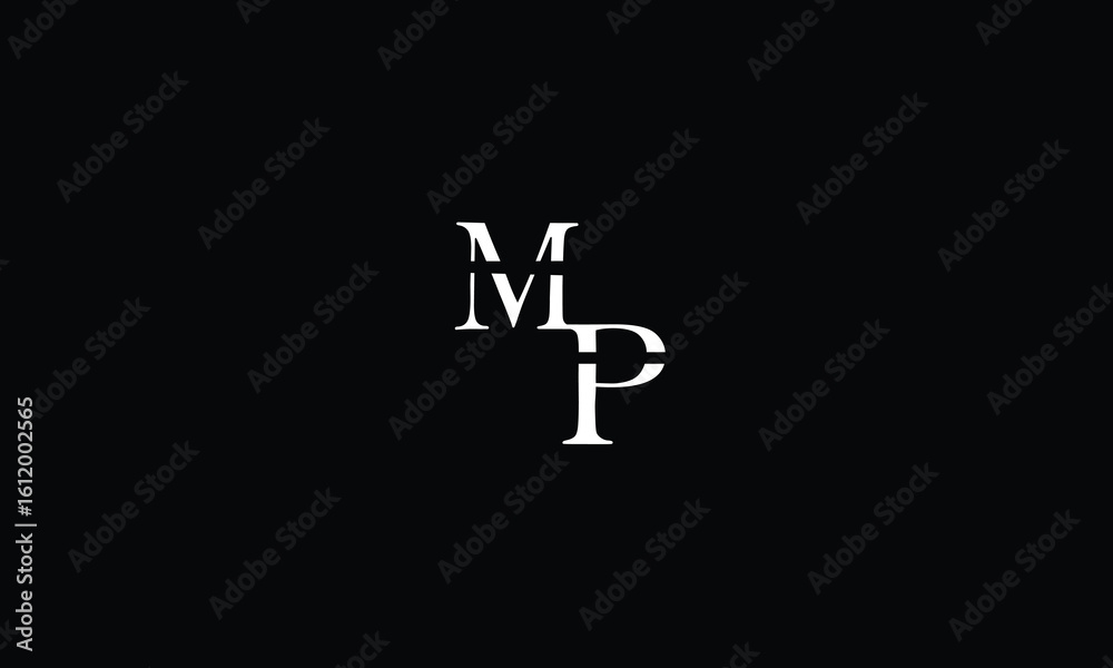 Fototapeta premium MP,PM,P,M,P,M,P abstract, letters, logo, monogram, style, symbols, ambitions, icons, 