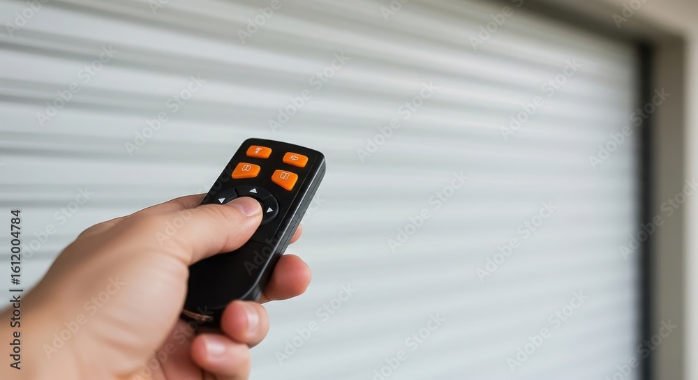 custom made wallpaper toronto digitalA hand holds a remote control to operate an automatic garage door, providing convenient access and enhanced home security