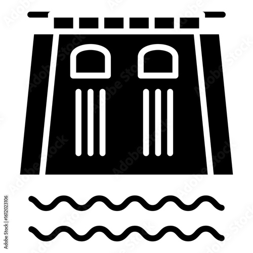 Hydro Power line icon