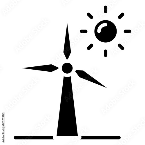 Wind Energy line icon