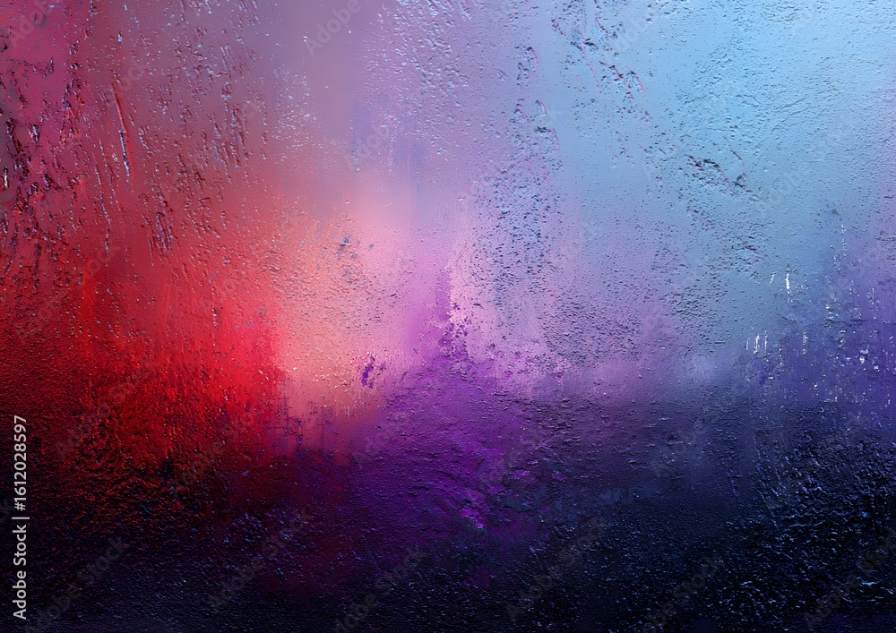 Obraz premium Red, Pink, and Blue Abstract Painted Texture – Vibrant Colorful Background