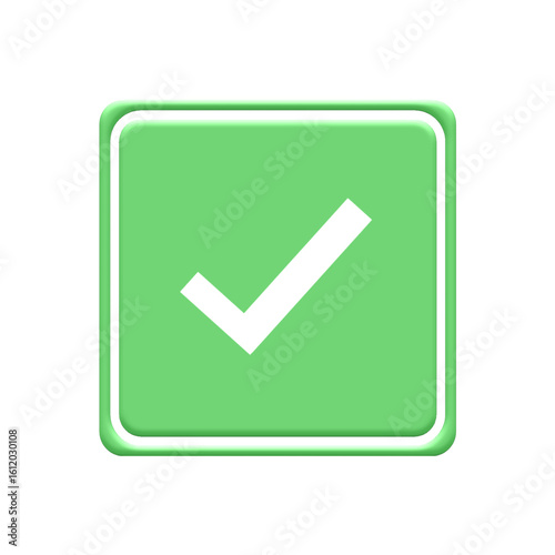 Free Download Green Checkmark Button Icon – Rounded Square Approval Symbol - GFXLoad