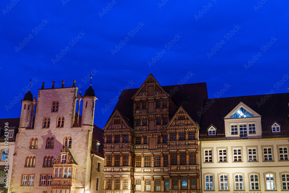 Fototapeta premium Die Alstadt von Hilesdheim in Niedersachsen