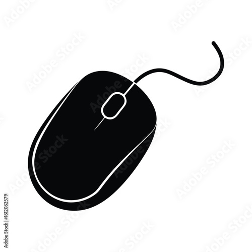 black computer mouse