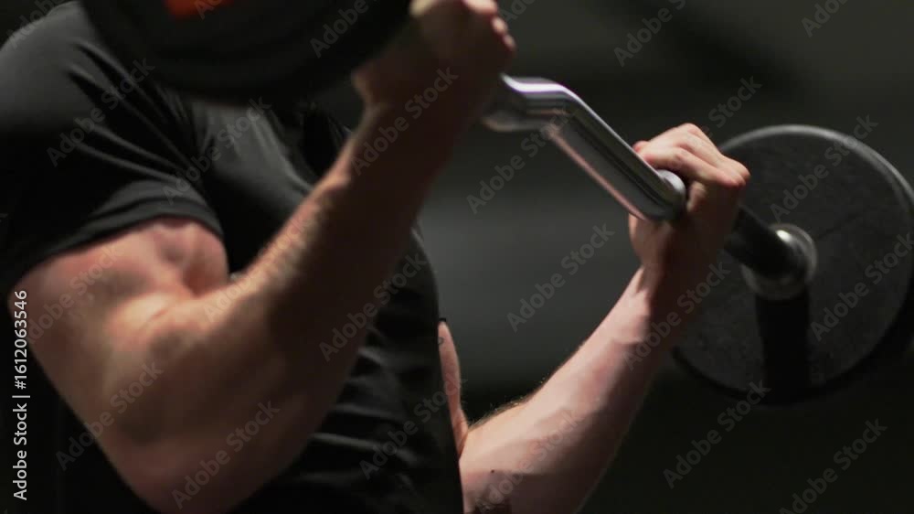 Powerful workout with focus on muscles