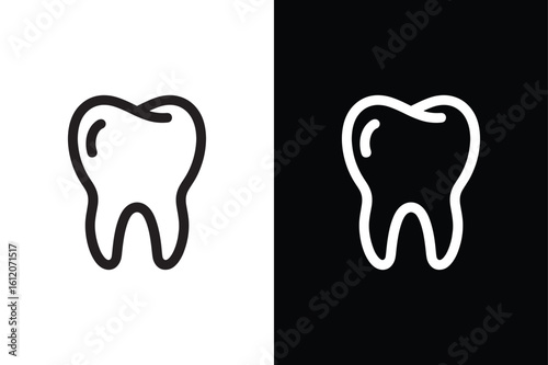 Teeth human part icon isolated vector icon illustration on white background.