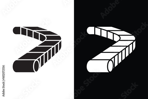 Logistics icon isolated vector icon illustration on white background.
