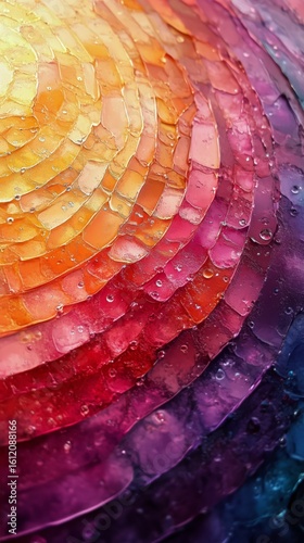 Swirling Vortex of Color and Texture in a Mesmerizing Abstract Composition.