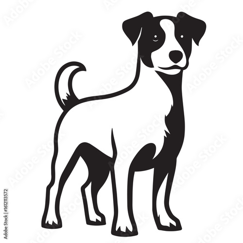 "Silhouette of a Standing Dog – Vector Illustration"

"Black Dog Silhouette Isolated on White Background"

"Minimalist Dog Silhouette – Pet Animal Vector Design"

"Side View of a Dog in Silhouette Sty