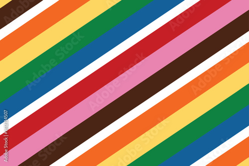 Vibrant Diagonal Stripes Pattern with Retro Aesthetic and Bold Colors Creating a Cheerful and Eye Catching Background for Graphic Design