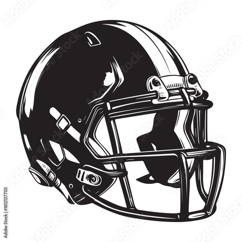 American football helmet illustration