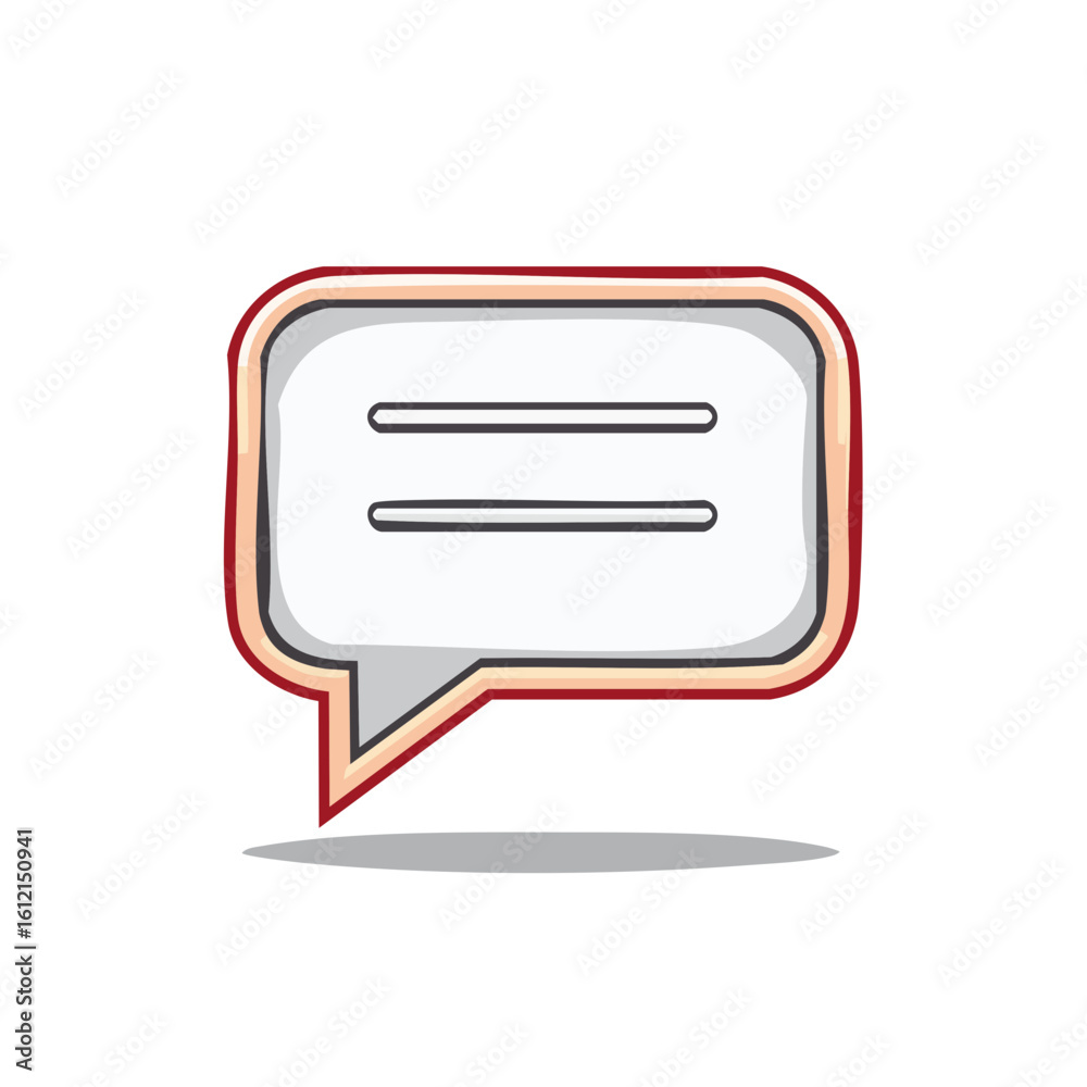 Fototapeta premium Comic Style Speech Bubble Graphic Icon Communication Concept Dialogue Symbol