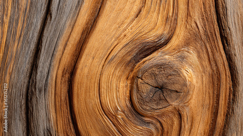 Close-up of Cedar Wood Panel with Knotty Grain