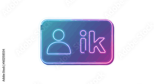 Social network icon ikon profile avatar user interface design for social media platform and community networking application vector