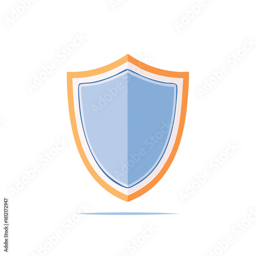 Free Download Stylized Shield Icon Blue Security Graphic Safety Symbol Protection Element Assurance - GFXLoad