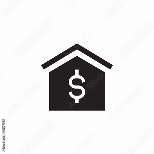 home finances icon sign vector