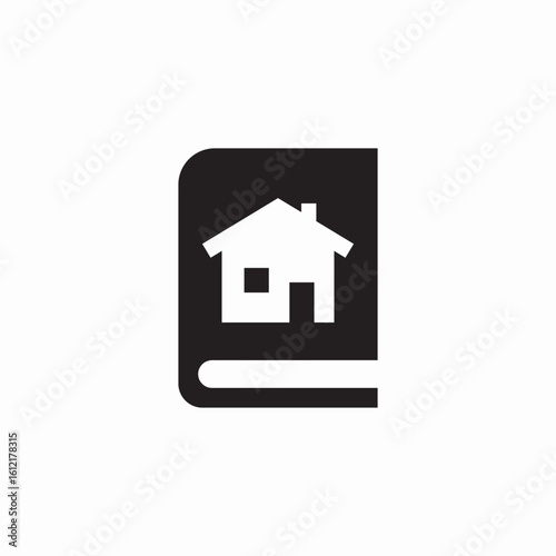 housing booklet icon sign vector
