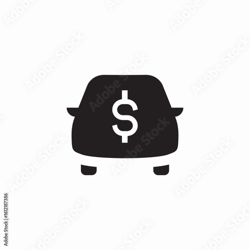 vehicle car finances icon sign vector