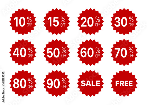 PNG Discount Icon Set with Sale Tags, Coupons, Price Drop Labels, Offers, Clearance Badges, and Shopping Deal Symbols