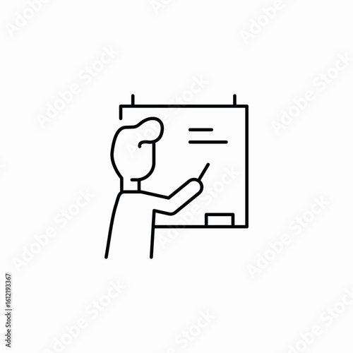 presentation show icon sign vector