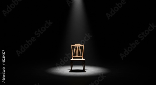 Empty chair spotlight