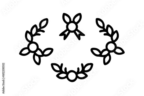 Silhouette of a Dog with a Wagging Tail on a White Background animal canine
