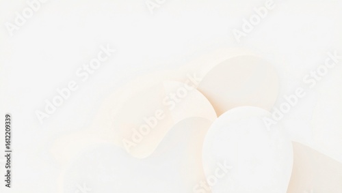 soft minimal flat subtle shadows composition abstract shapes memphis design light-toned

