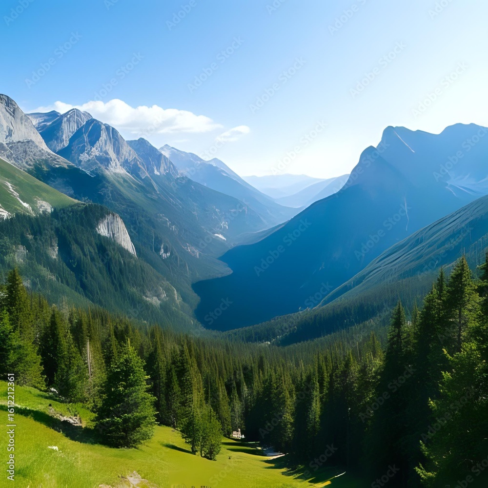 Obraz premium mountain landscape in the alps