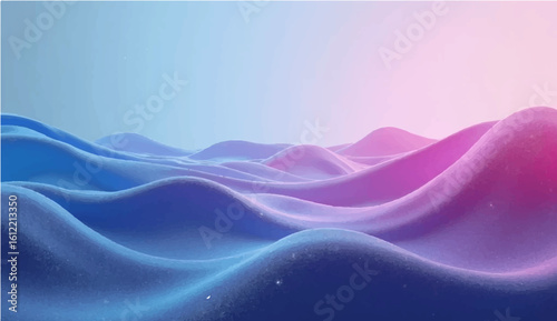 Abstract purple silk wave background with smooth flowing fabric texture