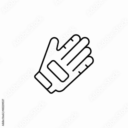 bike gloves icon sign vector