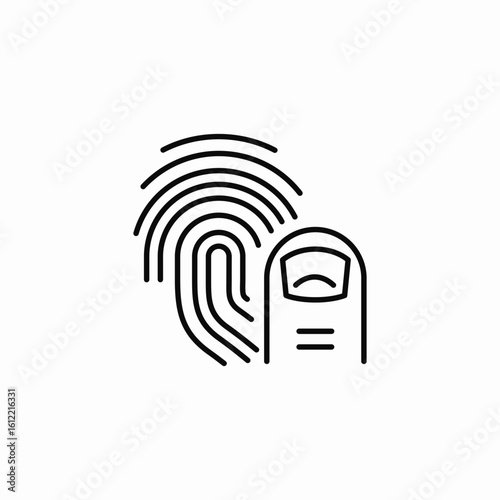 details finger icon sign vector