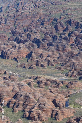 Aerial view of the Bungle Bungles in Purnululu National Park, Western Australia